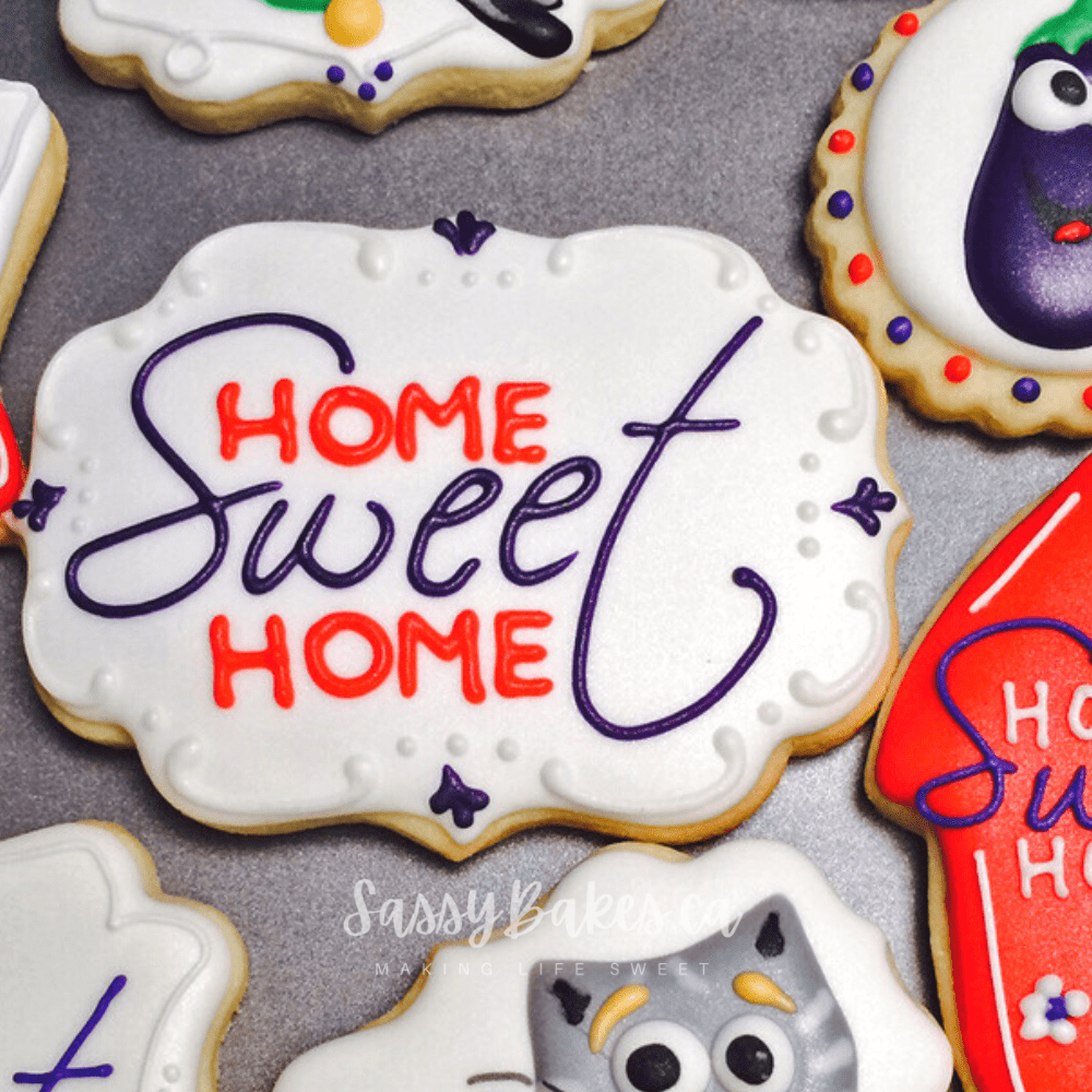 Home Sweet Home Decorated Sugar Cookies