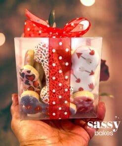 A box of 24 Love Weenies for Valentine's Day