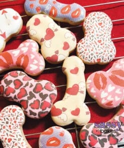 Growers and shower weenies in festive Valentine prints